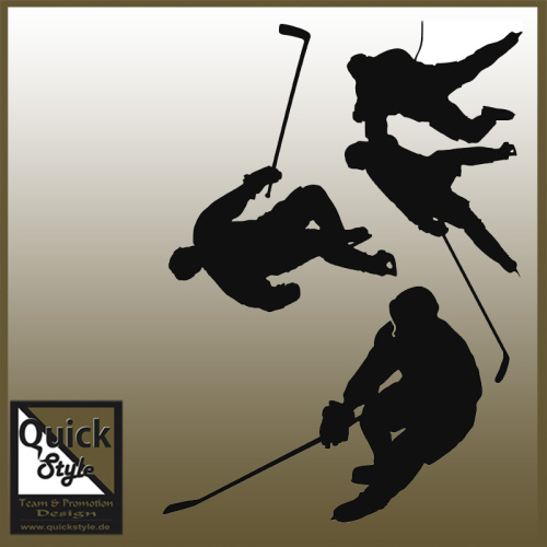 Eishockey Aufkleber Set Player