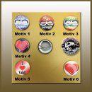 Liebes Motive Button / Pin / Badge / Anstecknadel