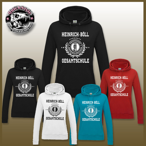 College Hoodie Girlie "Heinrich-Böll-Gesamtschule"