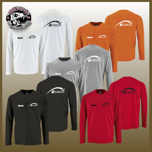 Langarm-T-Shirt Unisex "RC-Team RuhrStörung" mit Name