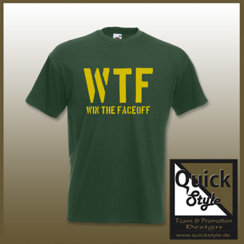 Kinder Hockey Shirt - WTF / Win the Faceoff