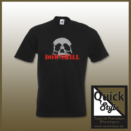 Downhill Skull - T-Shirt